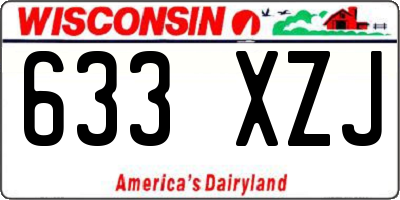 WI license plate 633XZJ