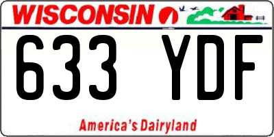 WI license plate 633YDF