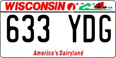 WI license plate 633YDG