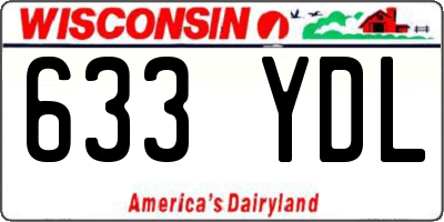 WI license plate 633YDL