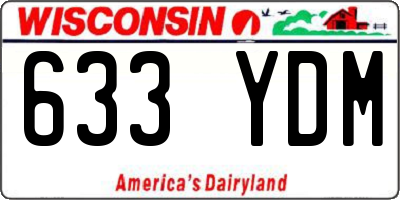 WI license plate 633YDM