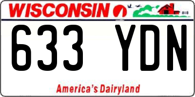 WI license plate 633YDN