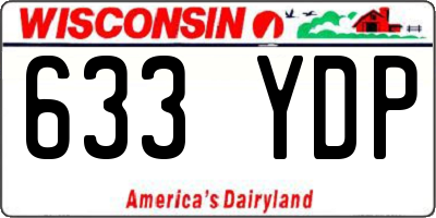 WI license plate 633YDP