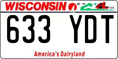 WI license plate 633YDT