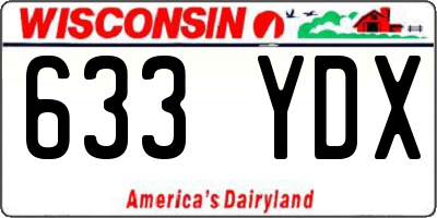 WI license plate 633YDX