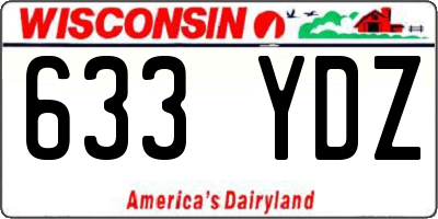 WI license plate 633YDZ