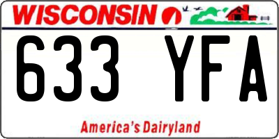 WI license plate 633YFA