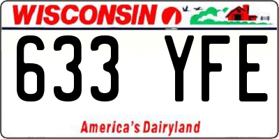 WI license plate 633YFE