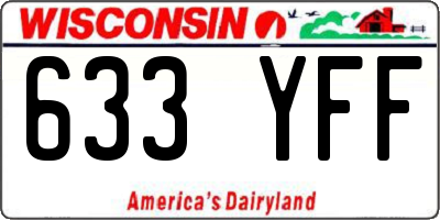 WI license plate 633YFF