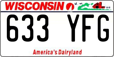 WI license plate 633YFG