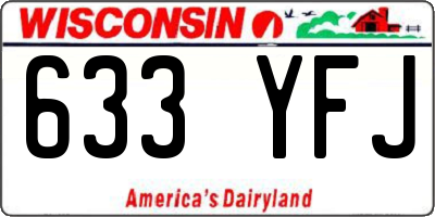 WI license plate 633YFJ