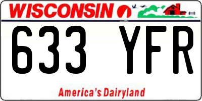 WI license plate 633YFR