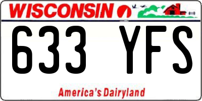WI license plate 633YFS