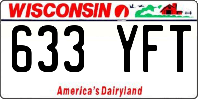 WI license plate 633YFT