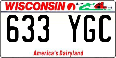 WI license plate 633YGC