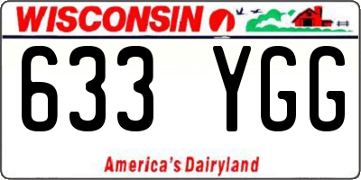 WI license plate 633YGG