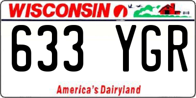 WI license plate 633YGR