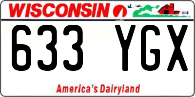 WI license plate 633YGX