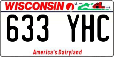 WI license plate 633YHC