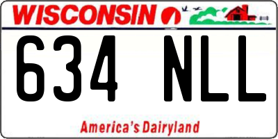 WI license plate 634NLL