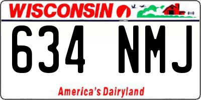 WI license plate 634NMJ
