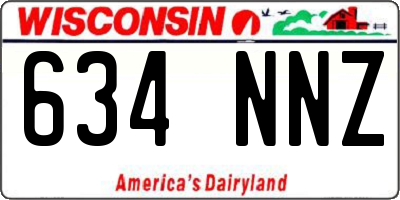 WI license plate 634NNZ