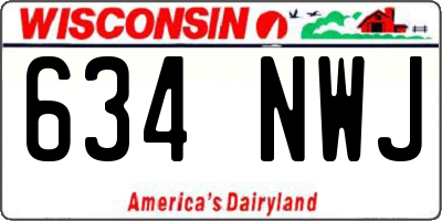 WI license plate 634NWJ