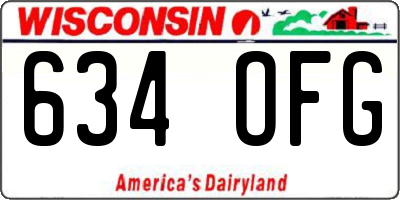 WI license plate 634OFG