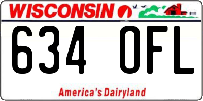 WI license plate 634OFL