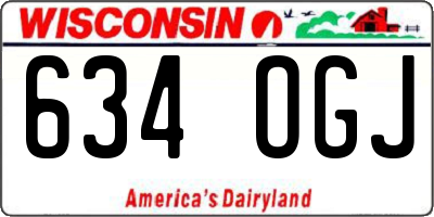 WI license plate 634OGJ