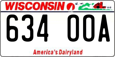 WI license plate 634OOA
