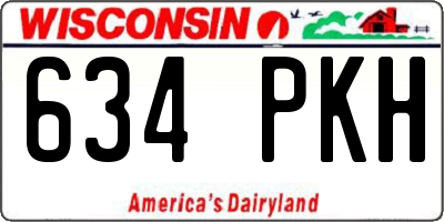 WI license plate 634PKH