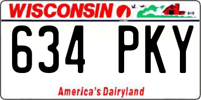 WI license plate 634PKY