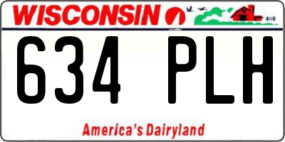 WI license plate 634PLH