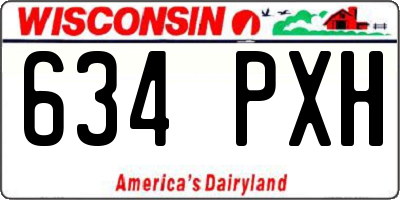 WI license plate 634PXH