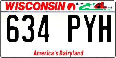 WI license plate 634PYH