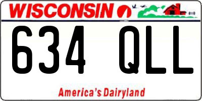 WI license plate 634QLL