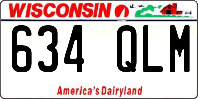 WI license plate 634QLM