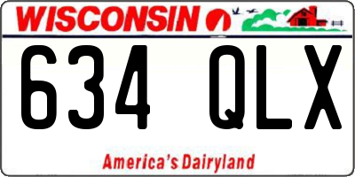 WI license plate 634QLX