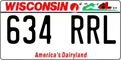 WI license plate 634RRL