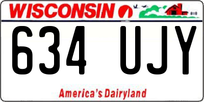 WI license plate 634UJY