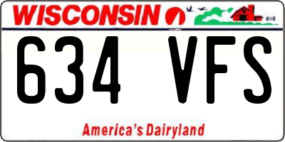 WI license plate 634VFS