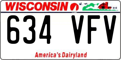 WI license plate 634VFV