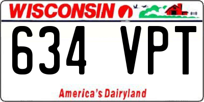 WI license plate 634VPT