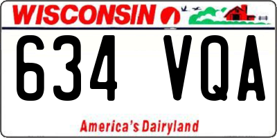 WI license plate 634VQA