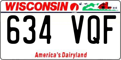 WI license plate 634VQF