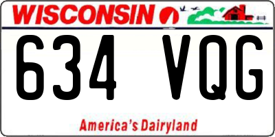 WI license plate 634VQG
