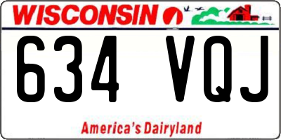 WI license plate 634VQJ