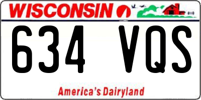 WI license plate 634VQS