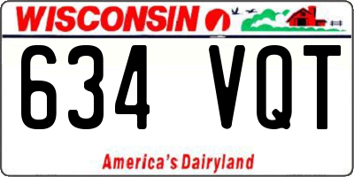 WI license plate 634VQT